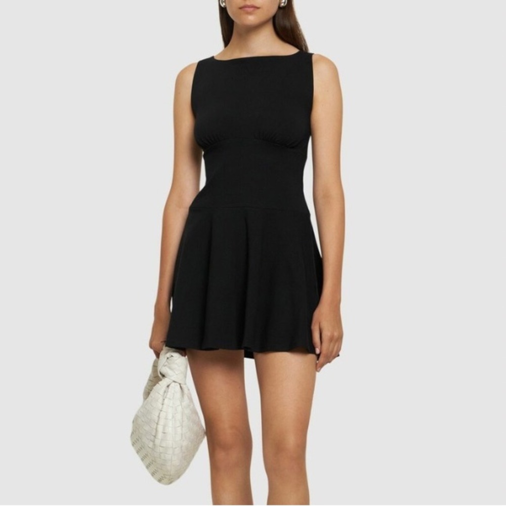 Reformation Mayve Stretch Cotton Knit Mini Dress